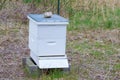 FarmerÃ¢â¬â¢s Bees Hive Royalty Free Stock Photo